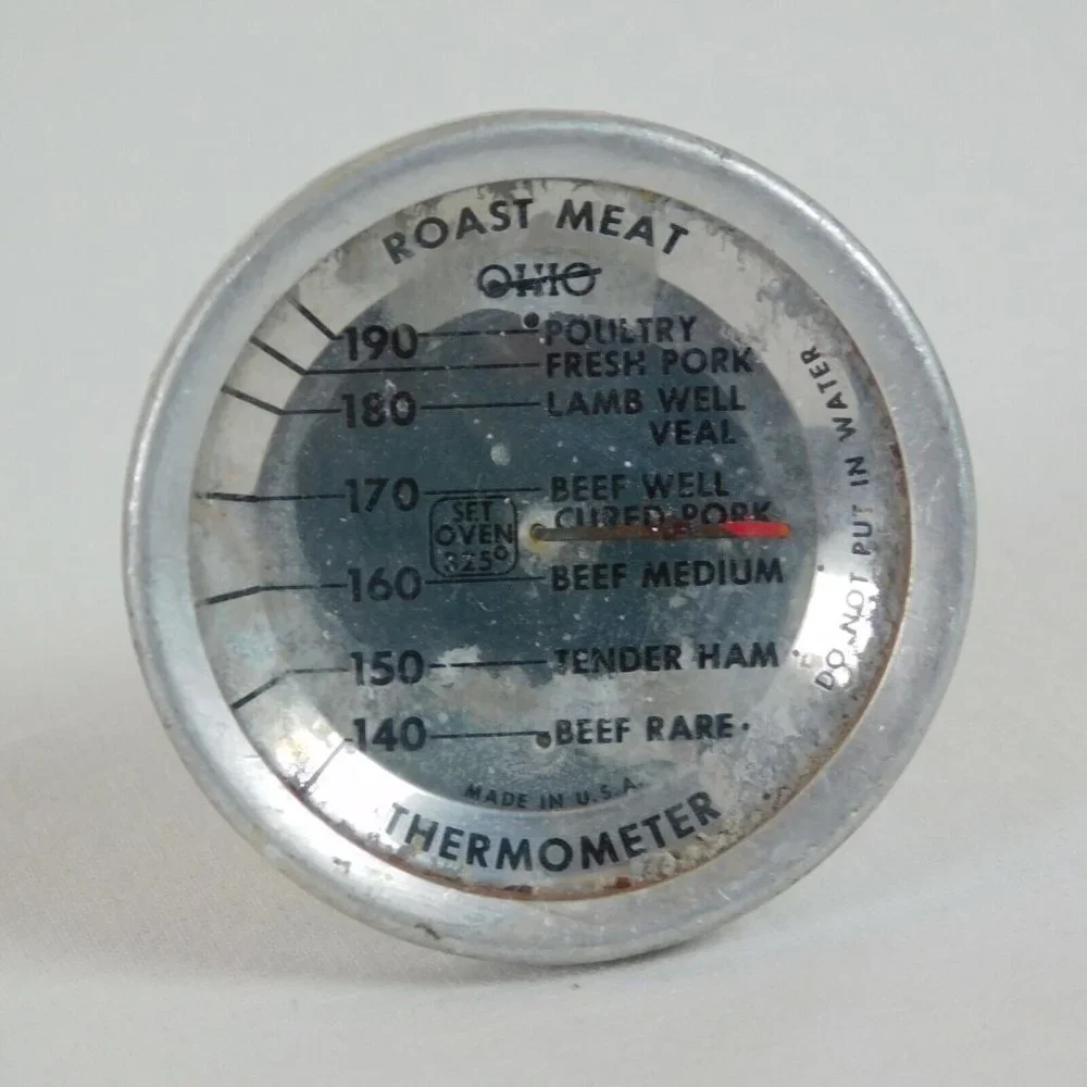 Lot of 5 Roast Meat Dial Thermometers Ohio TCA Cooper Farberware Aluminum Korea